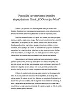 Eseja 'Pusaudžu vecumposmu īpatnību atspoguļojums filmā "Zoo stacijas bērni"', 1.