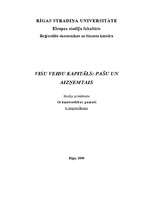 Konspekts 'Visu veidu kapitāls: pašu un aizņemtais', 1.