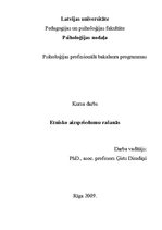 Referāts 'Etnisko aizspriedumu rašanās', 1.