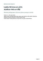 Biznesa plāns 'Lauku tūrisma un pirts atpūtas vieta ar dīķi', 1.
