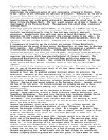 Eseja 'The Italian Renaissance. Speaks of Donatello, Brunelleschi, da Vinci , and Miche', 1.