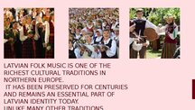 Prezentācija 'Latvian folk music', 2.