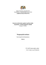 Eseja 'Gaisa kuģu nesagraujošā testēšana', 1.