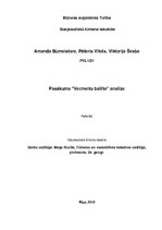 Referāts 'Pasākuma "Vecmeitu ballīte" analīze', 1.