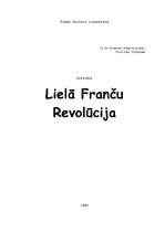 Konspekts 'Lielā franču revolūcija', 1.