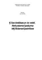 Referāts 'Ķīlas tiesības un to veidi. Nekustamā īpašuma ieķīlāšanas īpatnības', 1.