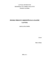 Diplomdarbs 'Fizisko personu kreditēšanas analīze Latvijā', 1.