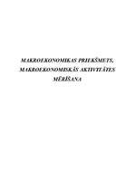 Konspekts 'Makroeknomikas priekšmets', 1.
