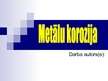 Prezentācija 'Metālu korozija', 1.