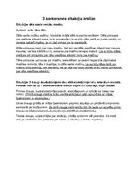 Konspekts 'Trīs saskarsmes situāciju analīze', 1.