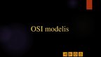 Prezentācija 'OSI modelis', 1.