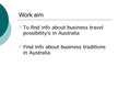 Prezentācija 'Business Travel to Australia', 2.
