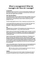 Konspekts 'Management', 1.