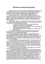 Eseja 'Reformācija un kontrreformācija Latvijā', 1.
