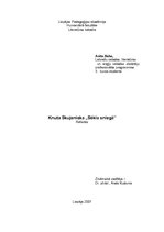 Referāts 'K.Skujenieks "Sēkla sniegā"', 1.