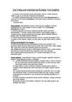 Konspekts 'Cilvēkam nepieciešamie vitamīni', 1.