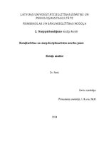 Konspekts 'Rotaļu analīze', 1.