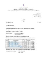 Paraugs 'Akts par preču norakstīšanu', 1.