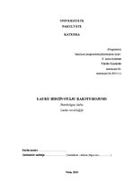 Konspekts 'Lauku iedzīvotāju raksturojums', 1.