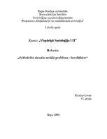 Referāts 'Sabiedrībā aktuāla sociālā problēma - invaliditāte', 1.