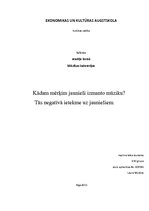 Eseja 'Kādam mērķim jaunieši izmanto mūziku? Tās negatīvā ietekme uz jauniešiem', 1.