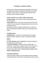 Konspekts 'Socioloģija un sociālās problēmas', 1.