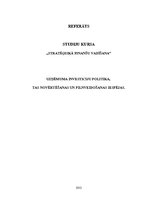 Referāts 'Uzņēmuma investīciju politika, tās novērtēšanas un pilnveidošanas iespējas', 1.