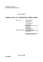Referāts 'A/s "Valmieras piens", saimnieciskās darbības analīze', 1.