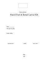 Prakses atskaite 'Uzņēmums "Statoil Fuel & Retail Latvia" SIA', 1.