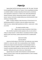 Referāts 'Aspazija - spilgta personība dzīvē un mākslā', 2.
