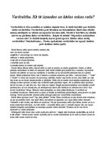 Eseja 'Vardarbība - kā tā izpaužas un kādas sekas atstāj?', 1.