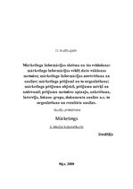 Konspekts 'Mārketinga informācijas sistēma un tās veidošana', 1.