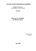 Referāts 'Brauciens ar velosipēdu pa Alūksnes rajonu', 1.