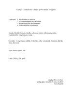 Konspekts 'Sporta stundas konspekts', 1.