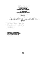 Referāts 'Latvijas ceļš uz NATO laikaposmā no 1990. līdz 2004.gadam', 1.