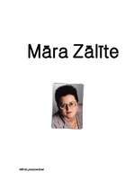 Referāts 'Māra Zālīte', 1.