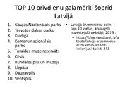 Prezentācija 'Ceļotāji Latvijā', 16.
