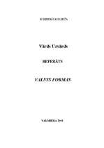 Referāts 'Valsts formas', 1.