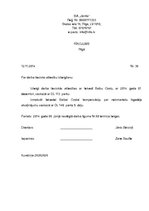 Paraugs 'Rīkojums par darba attiecību izbeigšanu', 1.