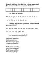 Konspekts 'Darba lapas patskaņu garuma diferencēšanai', 3.