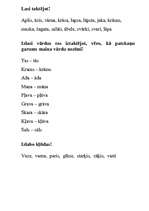 Konspekts 'Darba lapas patskaņu garuma diferencēšanai', 5.