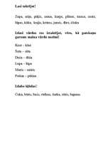 Konspekts 'Darba lapas patskaņu garuma diferencēšanai', 9.