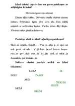 Konspekts 'Darba lapas patskaņu garuma diferencēšanai', 12.