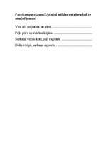 Konspekts 'Darba lapas patskaņu garuma diferencēšanai', 17.