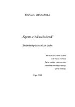 Referāts 'Sports cilvēka ikdienā', 1.