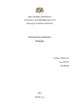 Referāts 'Referāts pedagoģijā', 1.