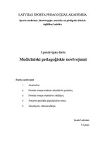 Paraugs 'Medicīniski pedagoģiskais novērojums florbola nodarbībā', 1.