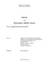 Referāts 'Angļu klasiskā ekonomika', 1.