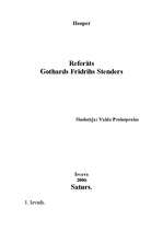 Referāts 'Gothards Frīdrihs Stenders', 1.