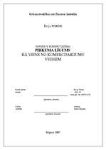 Referāts 'Pirkuma līgums kā viens no komercdarījumu veidiem', 1.